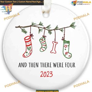 Baby's First 2023 Family Christmas, Personalized Ceramic Ornament