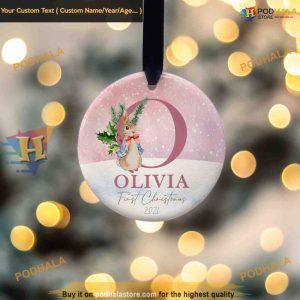 Baby's First Christmas 2023 Decoration, Personalized Newborn Ornament