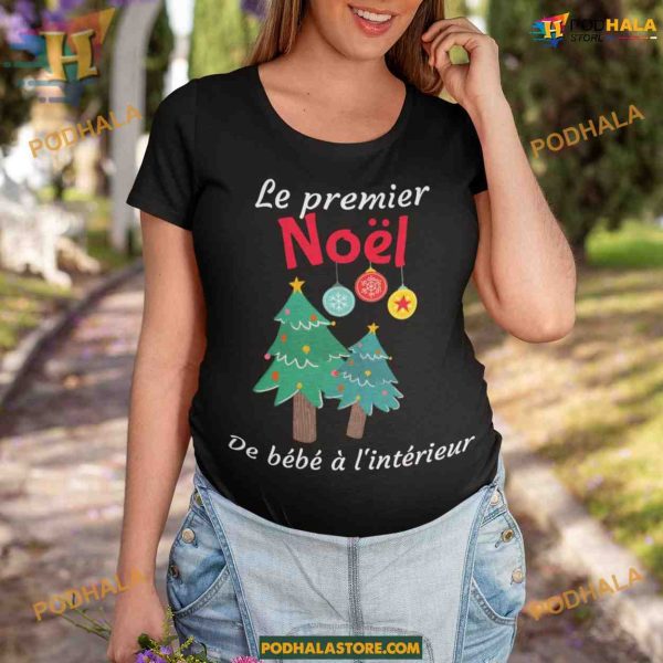 Baby’s First Noel Christmas Tree Tee, Family Christmas Shirt Ideas