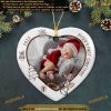 Baby's First Xmas Ceramic Ornament 2023 Custom Photo & Name, New Parents