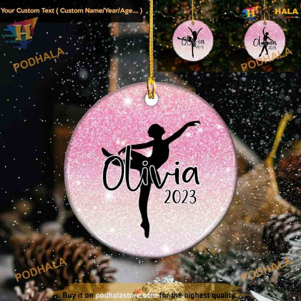 Ballet Dance 2023 Ornament, Personalized Family Christmas Keepsake