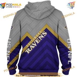 Baltimore Ravens Long Sweatshirt 3D Hoodie Trending Pullover S 5XL 2
