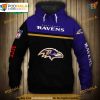 Baltimore Ravens Skull 3D Hoodie, Trending Pullover Sweatshirt
