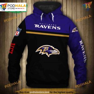 Baltimore Ravens Skull 3D Hoodie Trending Pullover Sweatshirt 1