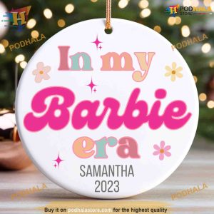 Barbi Era Girly Ornament, Personalized Family Ornaments