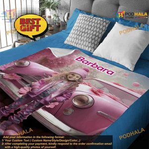 Barbie Clothes Custom Photo Blanket Personalized Barbie House Print Blanket 3