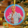 Barbie Movie Ken Ceramic Ornaments, Personalized Family Christmas Ornaments