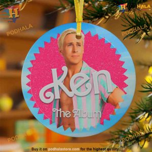 Barbie Movie Ken Ceramic Ornaments, Personalized Family Christmas Ornaments