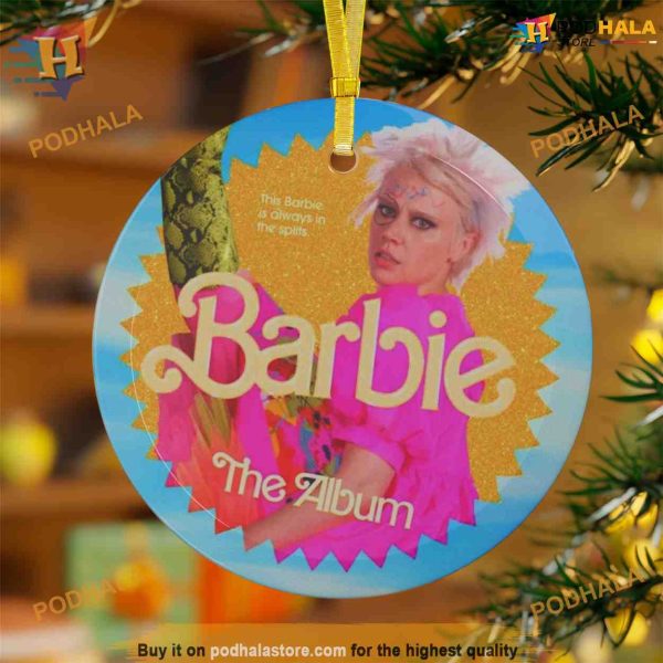 Barbie Movie Weird Ceramic Ornaments, Funny Christmas Ornaments