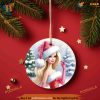Barbie Winter Scene Christmas Tree Ornament, Personalized Family Ornaments