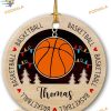 Basketball 2023 Personalized Ceramic Ornament for Players and Fans