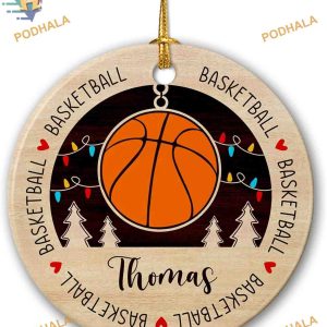 Basketball 2023 Personalized Ceramic Ornament for Players and Fans
