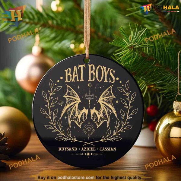 Bat Boys Ornament, ACOTAR Ornament, Night Court Ornament, Friends Christmas Ornaments, Bat Boys Theme