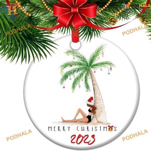 Beach Life Christmas 2023 Personalized Family Ornaments, Xmas Tree Decor
