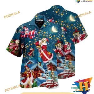 Bear Santa Merry Aloha Shirt, Funny Xmas Gifts