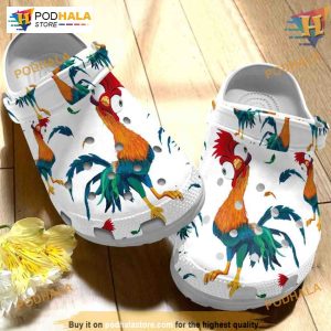 Beautiful Chicken Crocs Clogs, Perfect for White Chicken Fans, Gift Idea