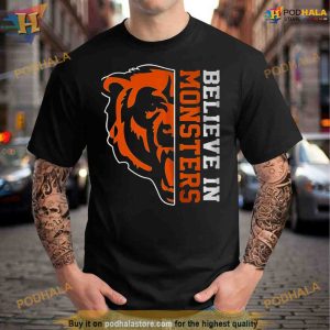 Believe In Monsters Chicago Bears Football Shirt For Women Men 2