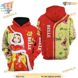Belle's Christmas Red Hoodie, A Disney Fan's Dream Gift
