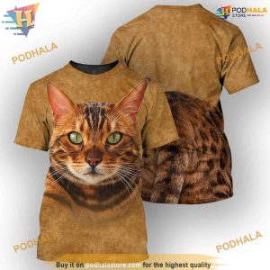 Bengal Cat Full All Over Printed Animal Costume 3D Hoodie Sweatshirt 2