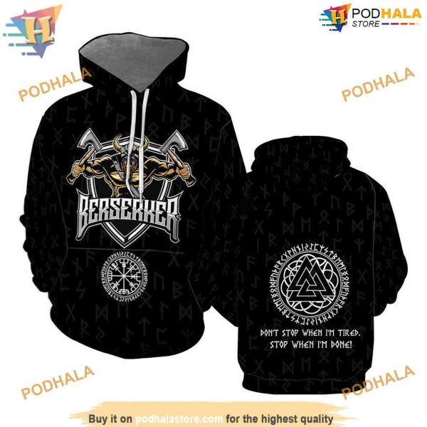 Berserker Champion All Over Printed 3D Hoodie Sweatshirt