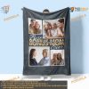 Best Bonus Mom Ever Personalized Photo Blanket, Fleece or Quilt, Gift for Mother-In-Law