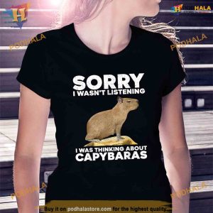Best Capybara Design For Men Women Kids Pet Rodent Capybara Shirt 3