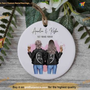 Best Friend Ornaments, Custom Christmas Gift, Personalized Decor