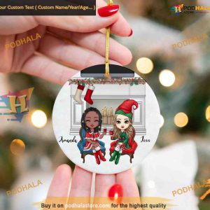 Best Friends Forever Personalized Friendship Ornament, Cherished Bonds