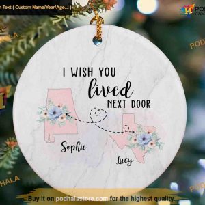 Best Friends Personalized Christmas Gift, Treasure Long Distance Love