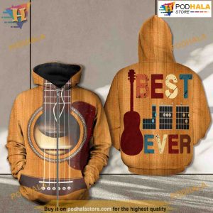Best Guitar Ever All Over Printed 3D Hoodie Sweatshirt