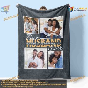 Best Husband Ever Fleece Blanket, Gift for Spouse, Customized Home Decor