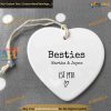 Besties Keepsake Ornament, Custom Best Friends Christmas Gift