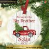 Big Brother Personalized Christmas Ornament, Celebratory Family Decor