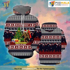 Bigfoot Xmas 3D Hoodie Christmas, Funny Xmas Gifts