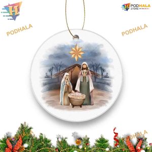 Birth of Jesus Barn Ornament, Friends Christmas Ornaments