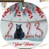 Black Bear Christmas Funny Gifts, Personalized Family Ornaments