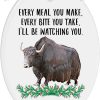 Black Domestic Yak 2023 Ornament, Personalized Animal Lover Christmas Gifts