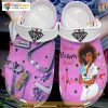 Black Nurse Custom Name Crocs, Creative Christmas Gifts for Nurses