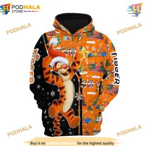 Black Orange Tigger Christmas 3D Hoodie Disney Trending Apparel 2