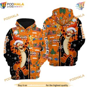 Black Orange Tigger Christmas 3D Hoodie Disney Trending Apparel 4