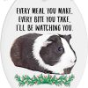 Black White Guinea Pig 2023 Ornament, Personalized Pet Owner Christmas Gifts