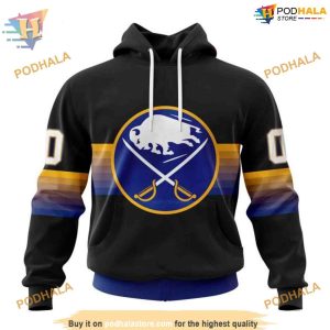 Black and Gradient NHL Special Buffalo Sabres 3D Hoodie Unique Apparel 1