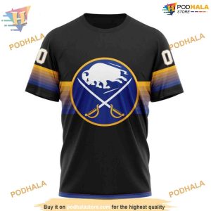 Black and Gradient NHL Special Buffalo Sabres 3D Hoodie Unique Apparel 3