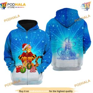 Blue Christmas Tigger Disney 3D Hoodie Trending Gifts 2