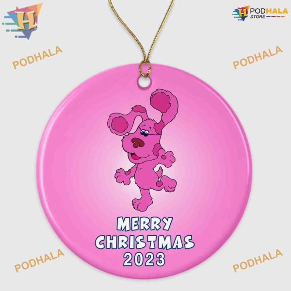 Blue Dog Christmas 2023 Ornament, Family Gift Tree Decoration