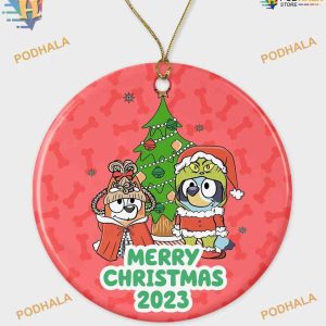 Bluey & Bingo 2023 Christmas Ornament, Kids' Gift Decoration