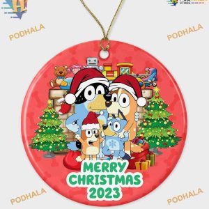 Bluey Family 2023 Christmas Ornament, New Baby Kids' Gift