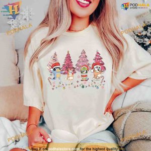Bluey Family Pink Christmas Shirt Family Christmas Shirt Ideas 2