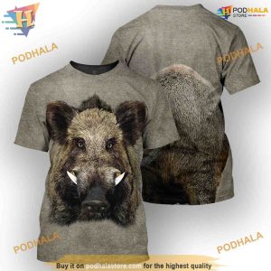 Boar Full All Over Printed Animal Costume 3D Hoodie Sweatshirt 2