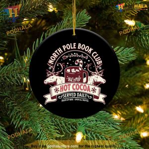 Bookish Christmas Gift Personalized Family Ornaments Book Club 2